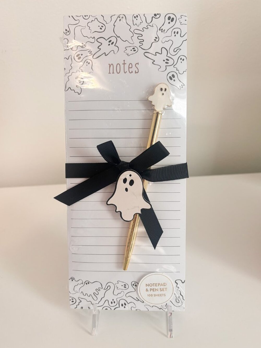 Ghost Pattern List Pan with Pen
